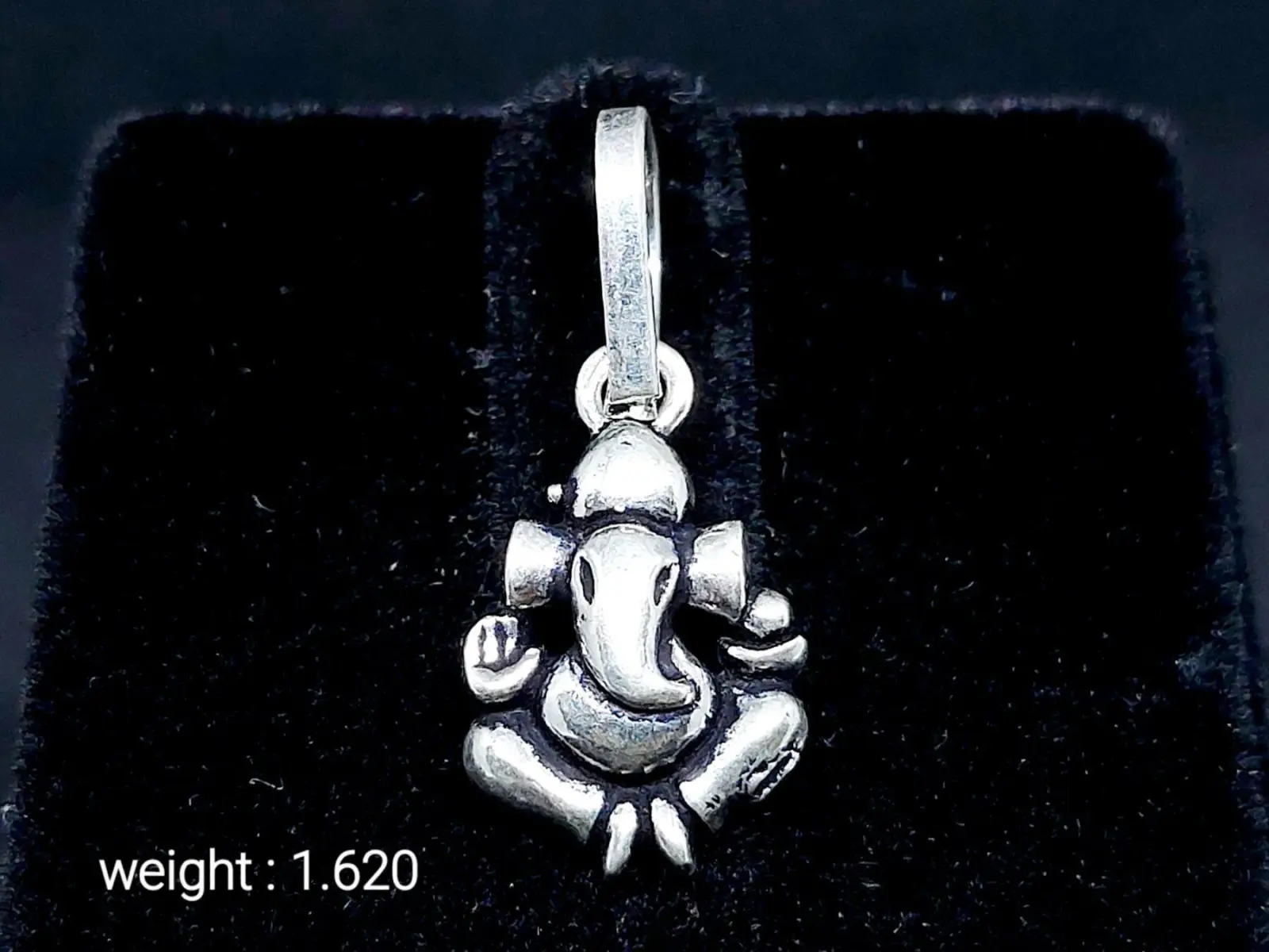 925 Sterling Silver God Ganesha Pendant
