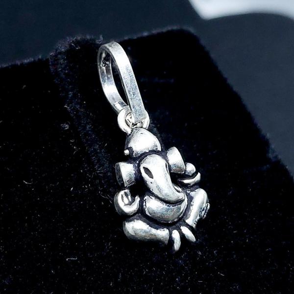 925 Sterling Silver God Ganesha Pendant
