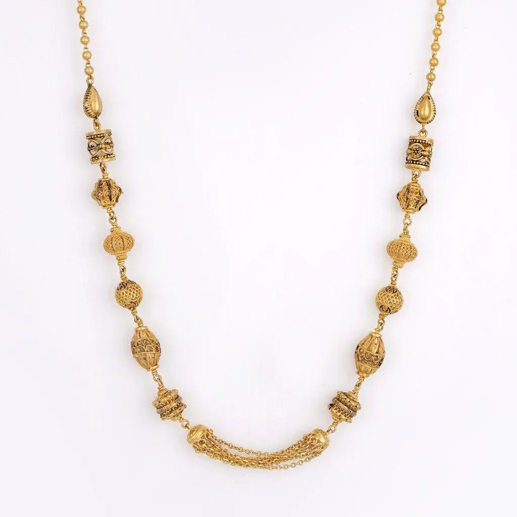 916 Hallmark Gold Matar Mala with beautiful Design