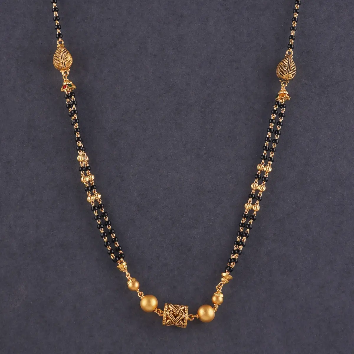 Elegant Gold Small Mangalsutra for Ladies in Beautiful Round Shape Design