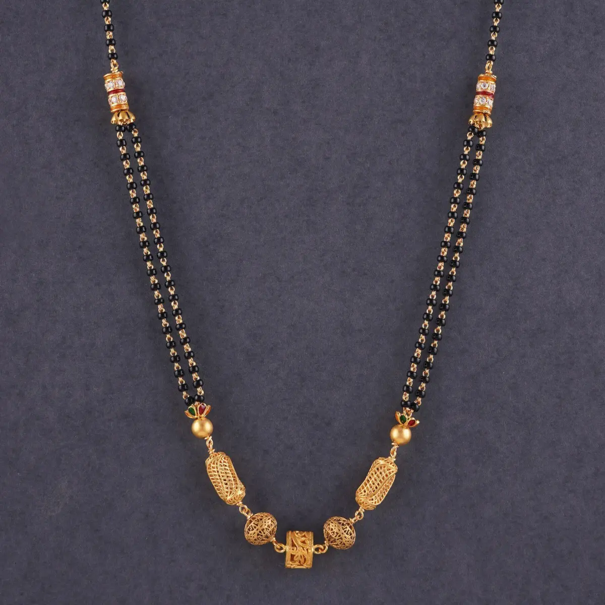 Adoreable Shape Gold Antique Small Mangalsutra for Ladies with Elegant Design