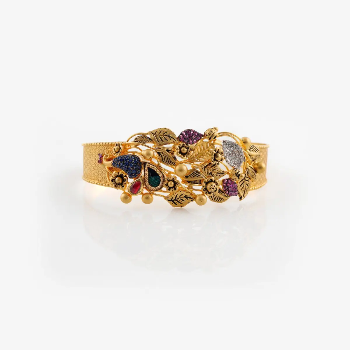 Gold Ladies Bracelet with Adoreable Design & Stones
