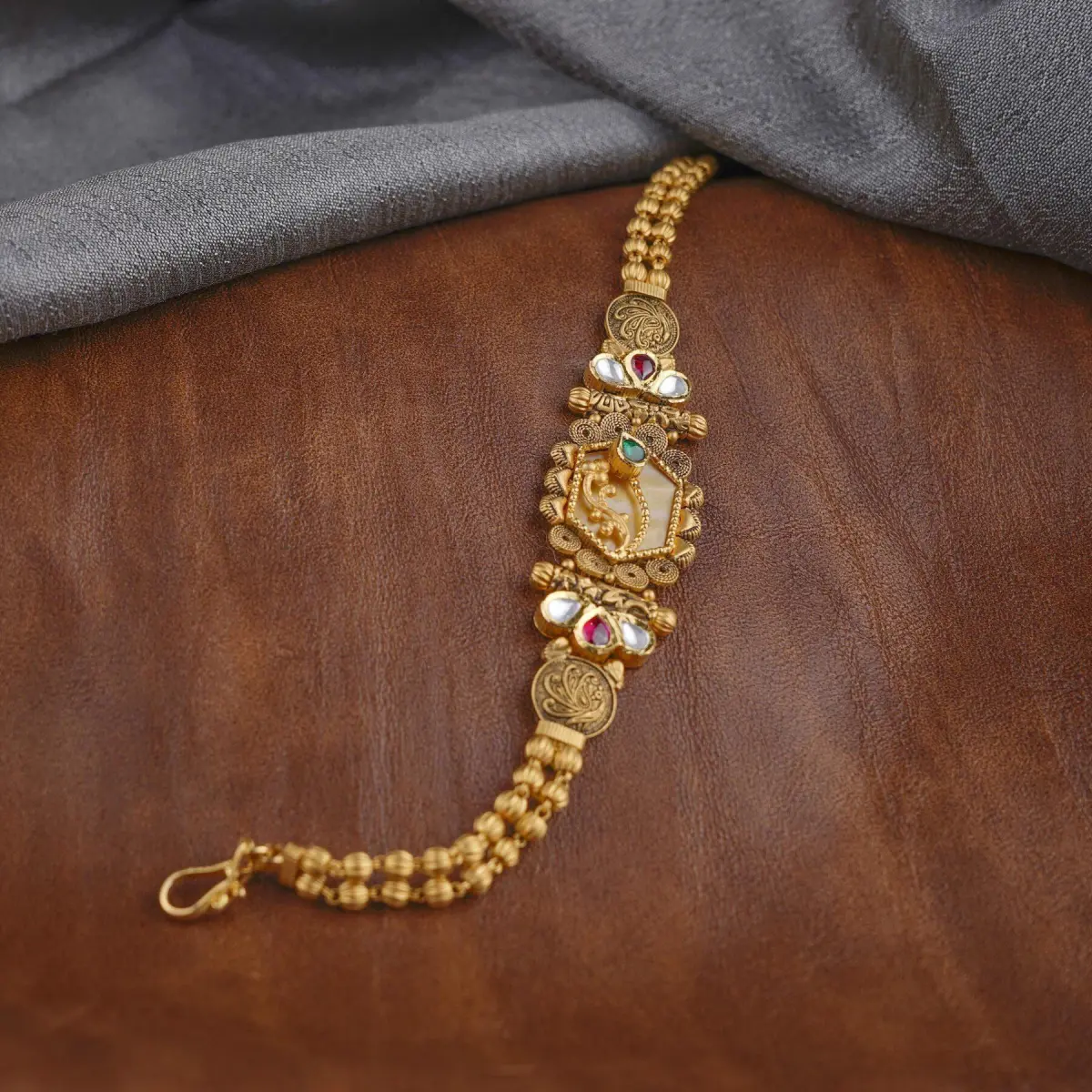 Gold Antique Bracelete for Ladies with Amazing Design