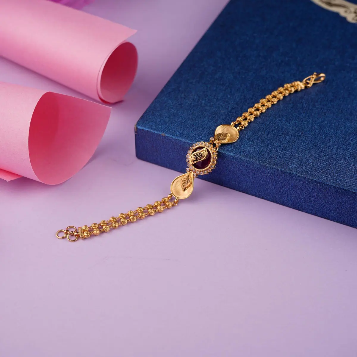 Beautiful Gold Antique Bracelet for ladies with Fancy Design