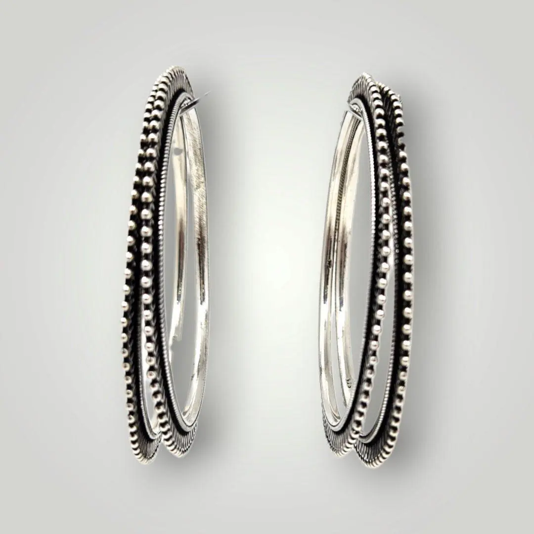 926 Sterling Silver Beautiful Bangles with Elegant Design Design