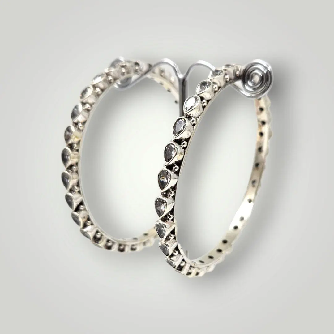 Beautiful Bangles With White Stone for ladies