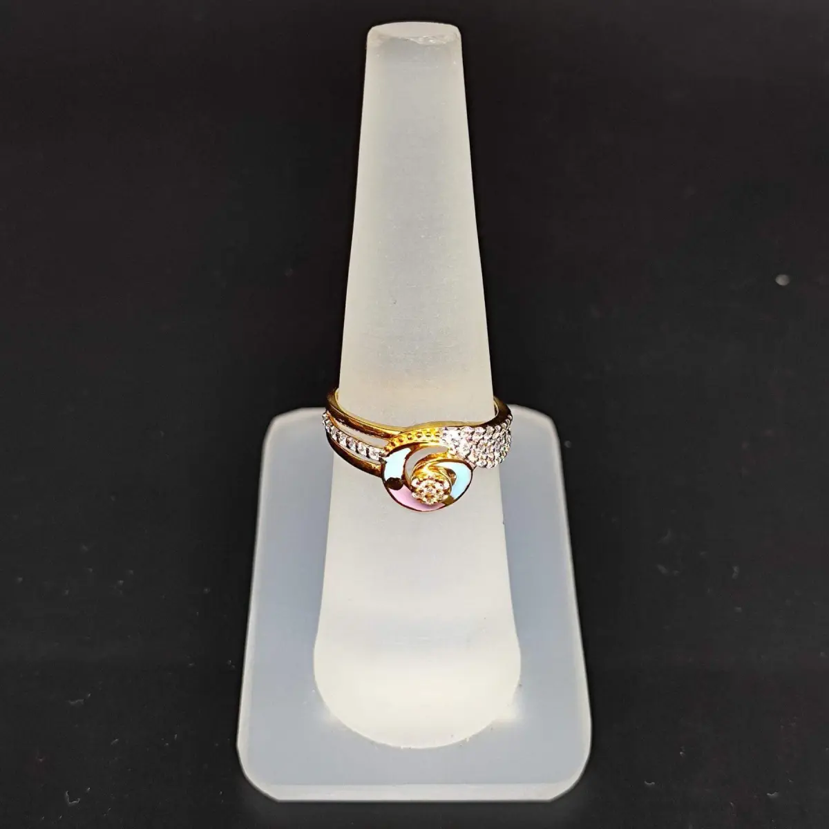 Magnificent 22 Karat Yellow Gold Rose Ring