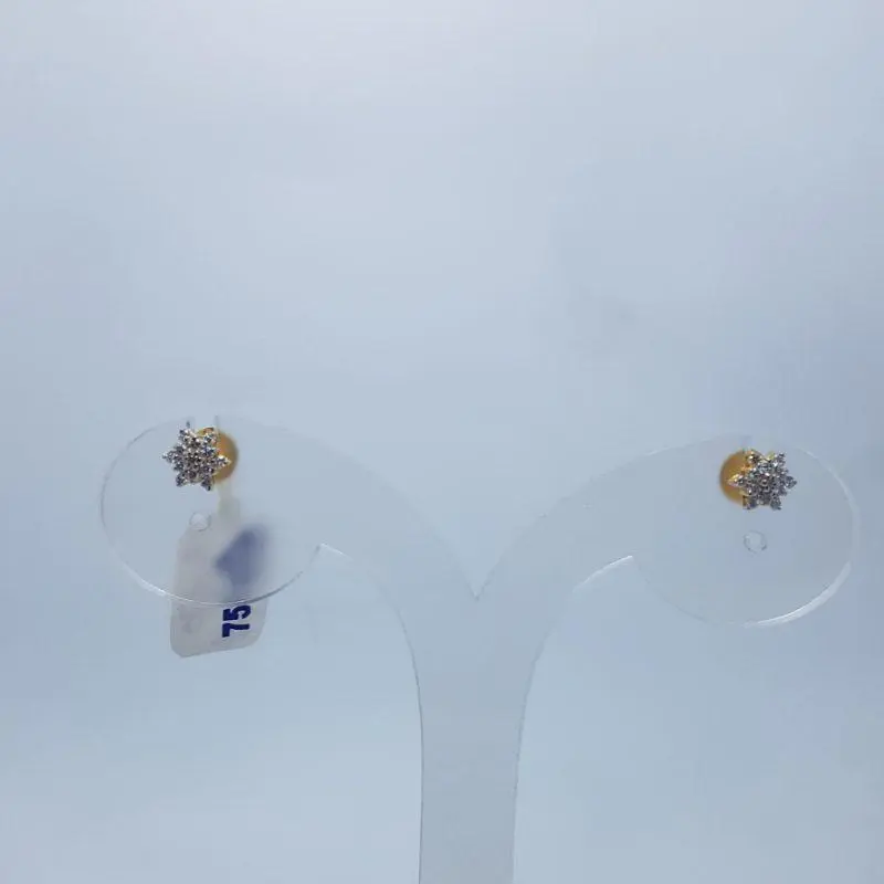 Beautiful Light Weight Diamond Tops in Flowers Shape
