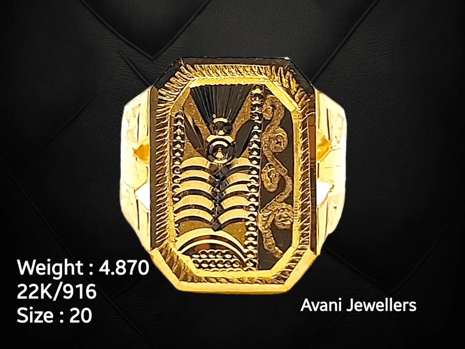 Gold Gents Ring