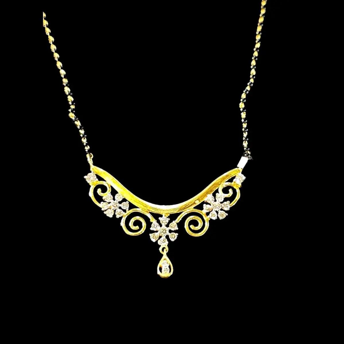 Attractive Diamond Mangal Sutra for ladies